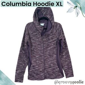 Columbia Women's Heathered Plum Full-Zip Hoodie